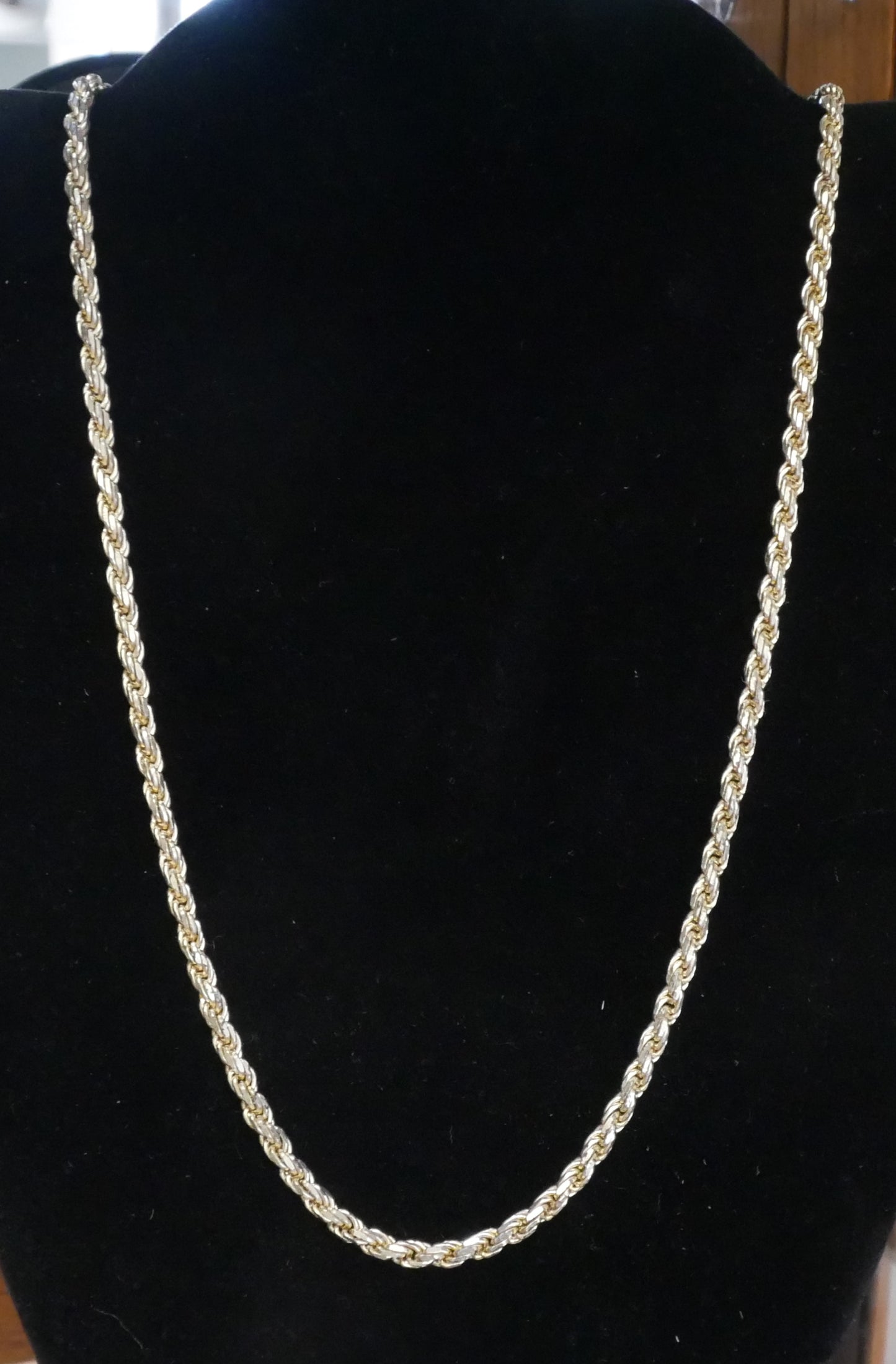Gold Rope Chain Necklace