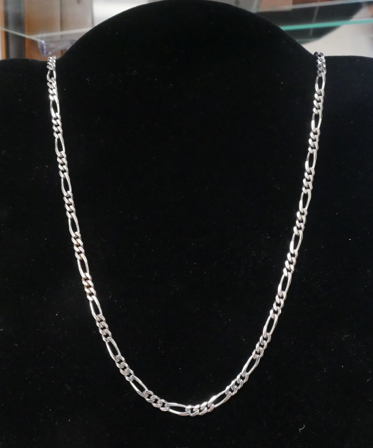 Silver Figaro Chain Necklace