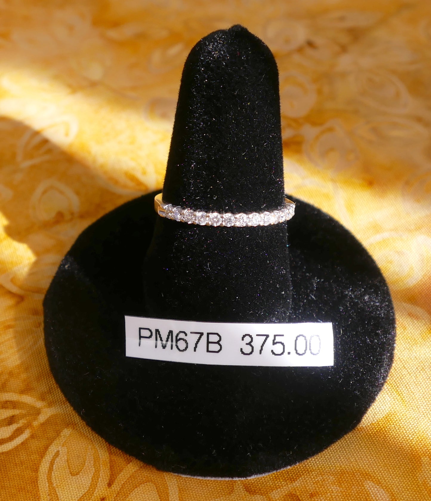 14K White Gold Diamond Halo Engagement Band