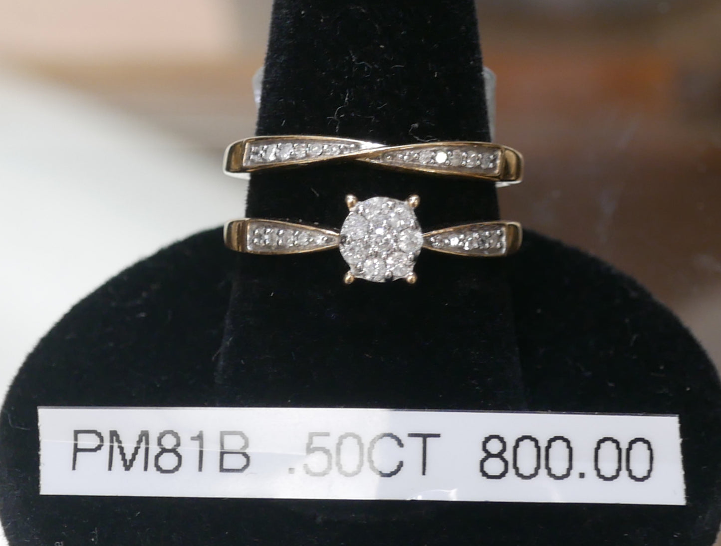 .25 Carat 10K Yellow Gold Bridal Set