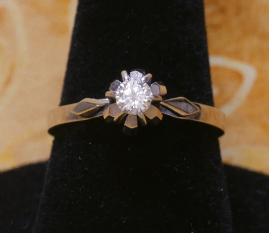 .5 Carat 18K White Gold Engagement Ring