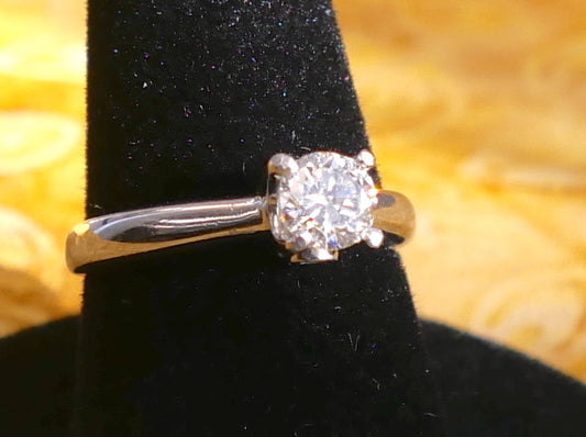 .5 Carat Diamond Ring with 14K White Gold Band